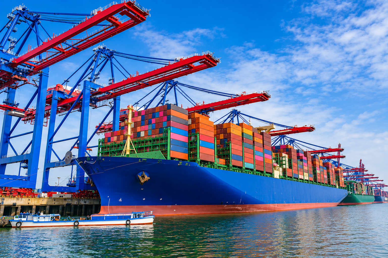 Harbor cranes